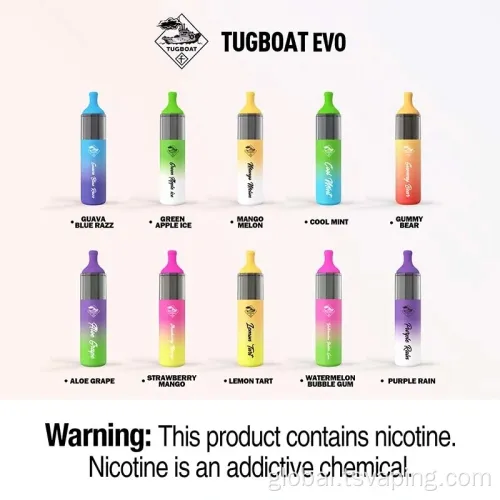 China Disposable Vape Pen TUGBOAT EVO Factory Supplier